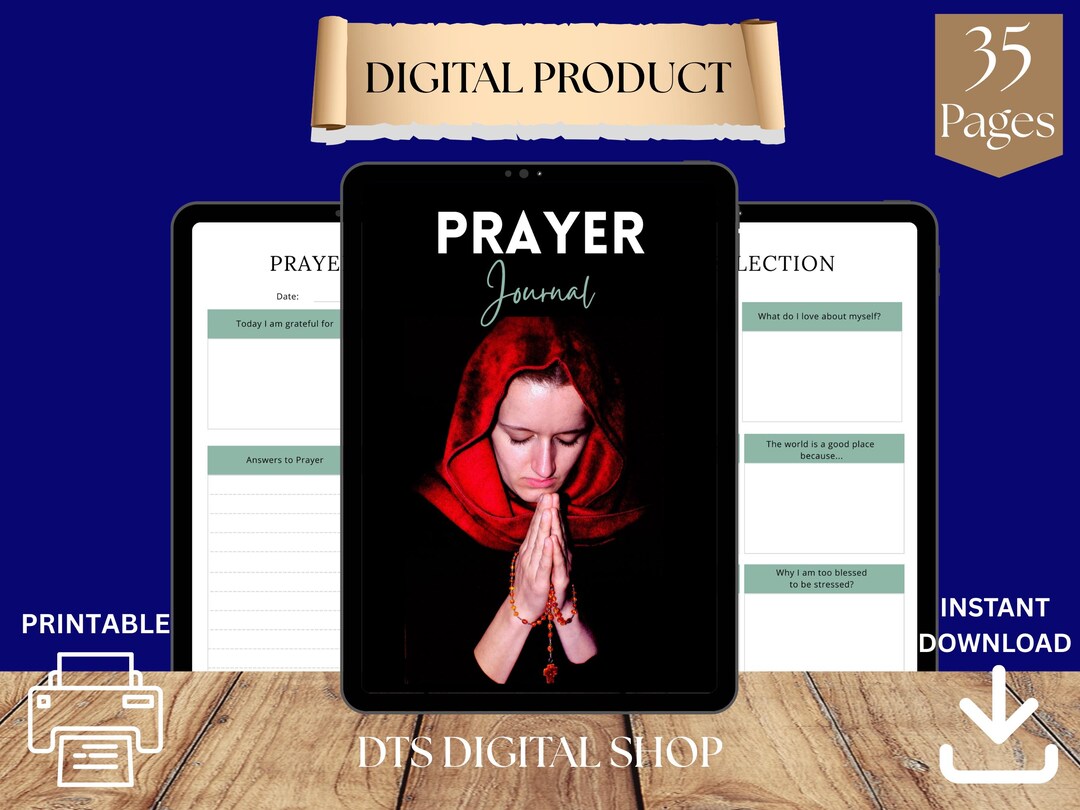 Digital Prayer Journal Printable Guided Prayer Template Bible Study ...