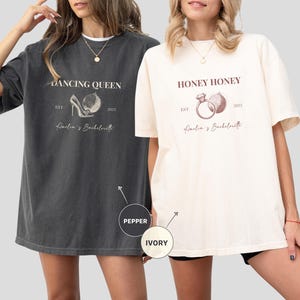 Mamma Mia Minimalist Doodle Bachelorette Shirt, Matching Bride Squad Tshirt, Dance Bridal Shower, Custom Disco Bach Trip Comfort Color Shirt