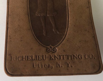 Vintage Richelieu Knitting Utica NY 1900s Notepad Advertising Book Antique Ad Manufacturing