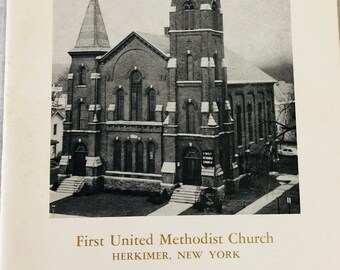 First United Methodist Church Herkimer New York 1973 Centennial 100th Anniversary NY 180th Anniversary of Organized Methodism 1793