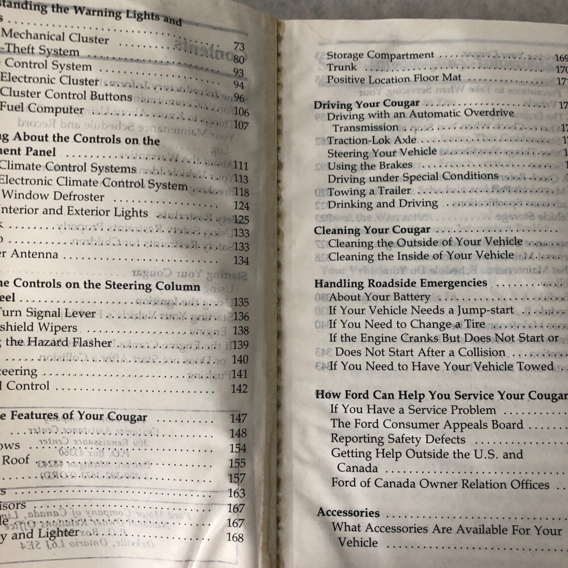 1992 Mercury Cougar Owners Guide Book Handbook Auto - Etsy