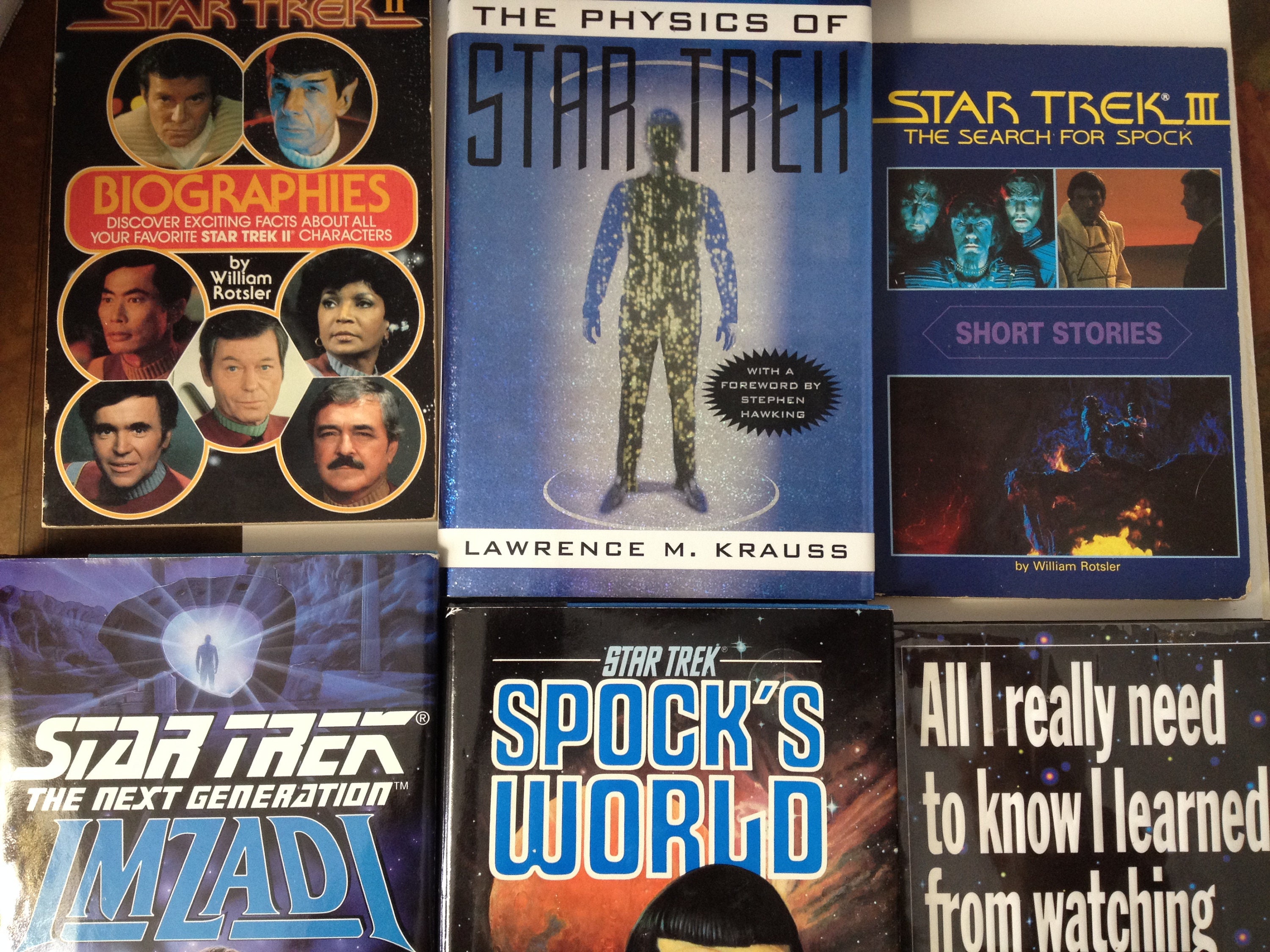 star trek books publication order