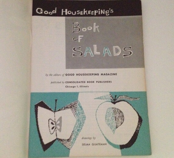 Jahrgang Salat Kochbuch 1958 Gute Haushaltsfuhrung Buch Salate Etsy