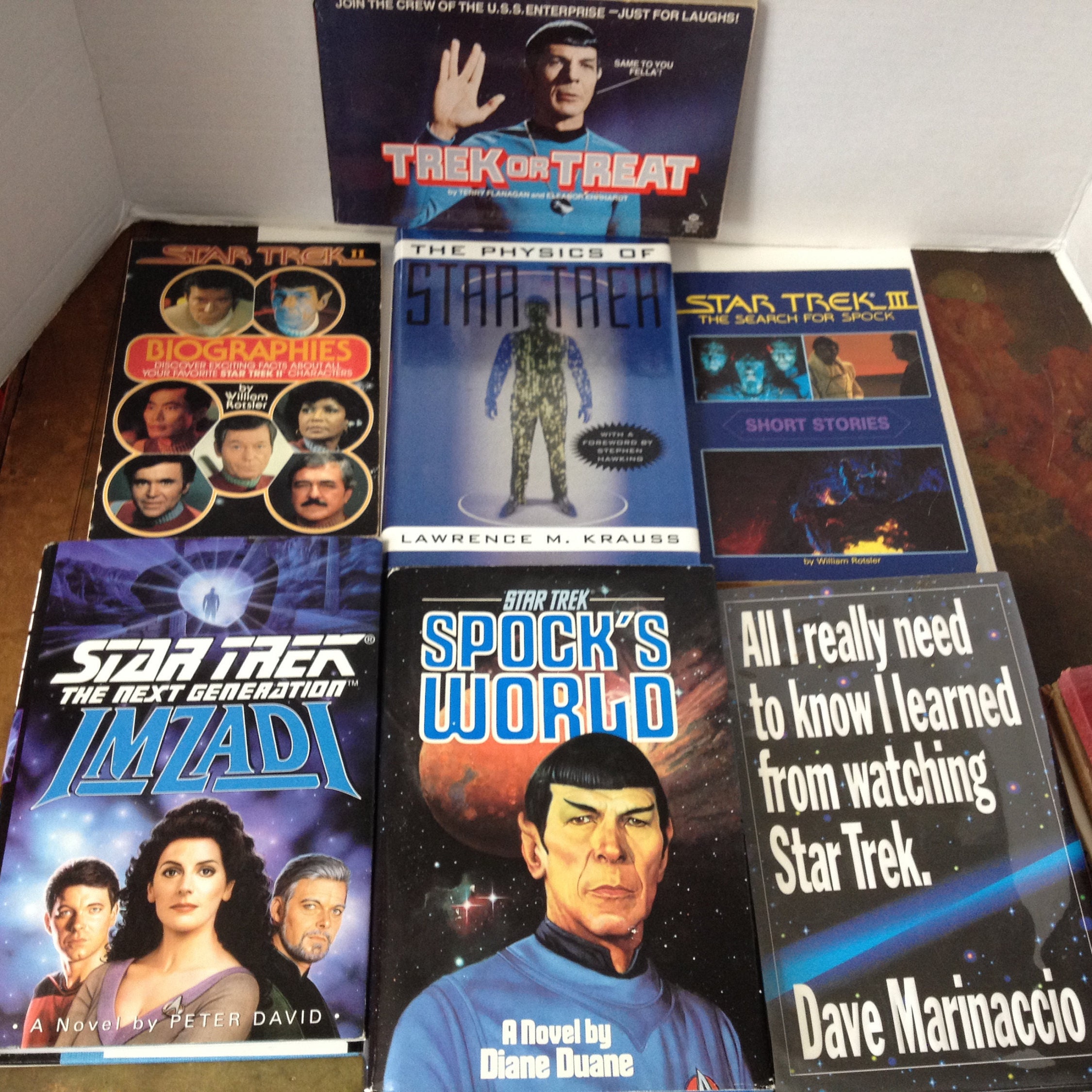 star trek books publication order