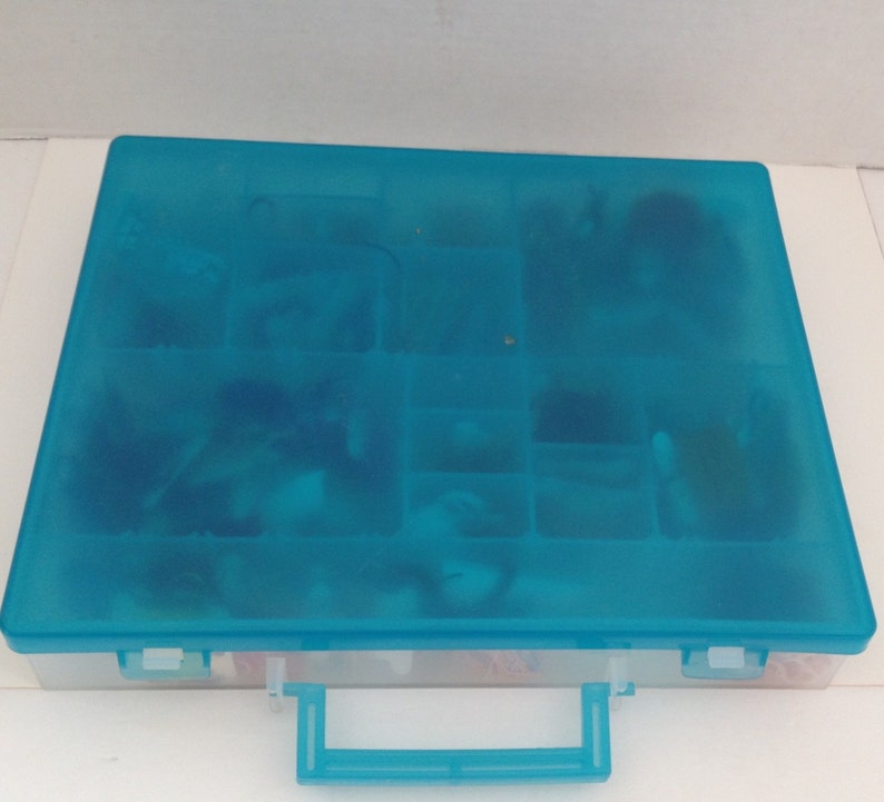 Darice Embroidery Thread Storage Box With Handle 15 Adjustable Etsy