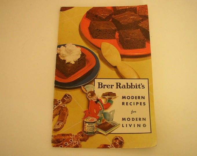 Vintage Cookbook Brer Rabbit Molasses Cook Book Bread Desserts Cakes