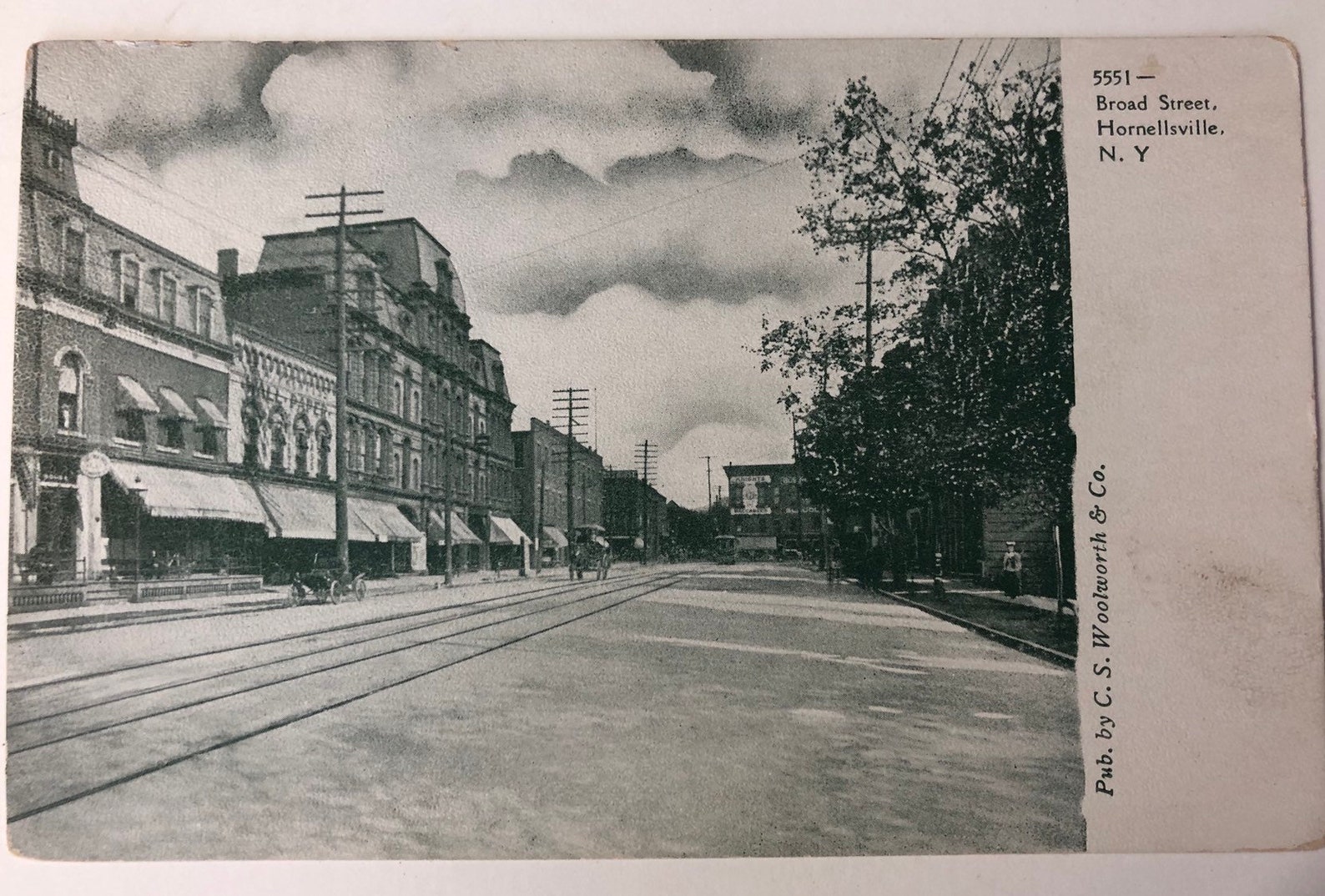 Hornellsville NY Postcard 1908 Vintage Broad Street Photo Card Etsy