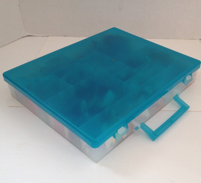 Darice Embroidery Thread Storage Box With Handle 15 Adjustable Etsy