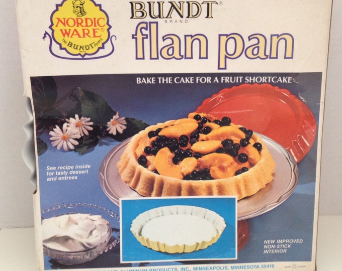 Nordic Ware Bundt Flan Pan Northland Aluminum Non Stick Interior