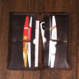 Leather Long Wallet / Personalized Name and Logo Engraving / Special Gift for Loved Ones / Personalized / Monogrammed Wallet / Women Wallet