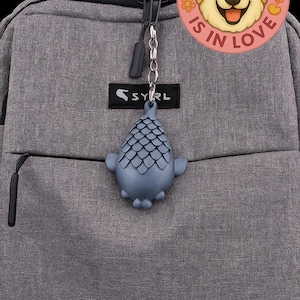 Grumpy Seal Keychain 2-Pack | Articulated Sea Animal Fidget Charm | Cute 3D Printed Ocean Creature Gift | Kawaii Backpack Clip