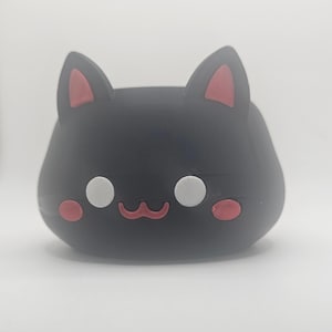 Chonky Cat Planter – 3D Printed Black Cat Pot for Succulents & Cacti | Cute Animal Planter | Desk Decor for Cat Lovers