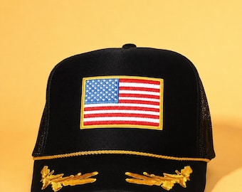 Star Spangled Captain Trucker Hat
