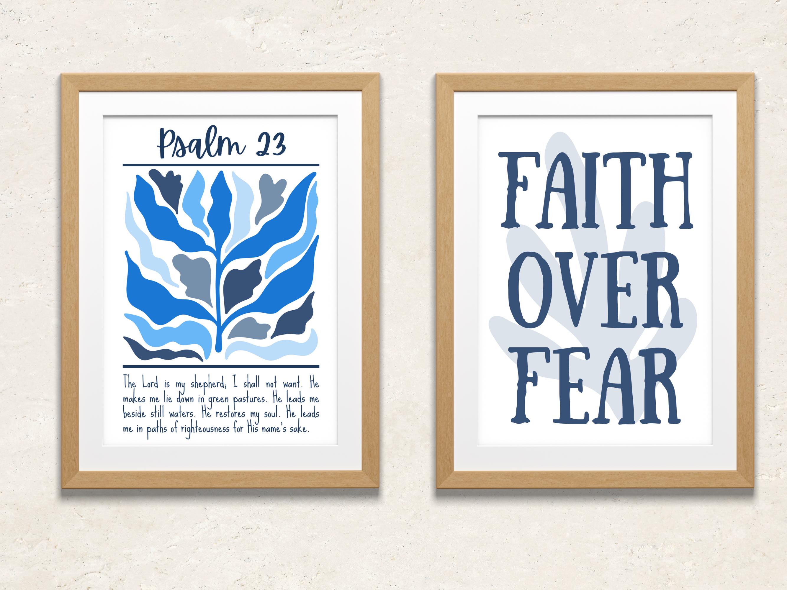 Printable Christian Gallery Wall Art | College Dorm Room Decor | Bible ...