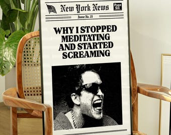Trendy Newspaper Print New York News Print New York Times Poster Trendy Retro Wall Art Aesthetic Room Decor Digital Download Printable Art