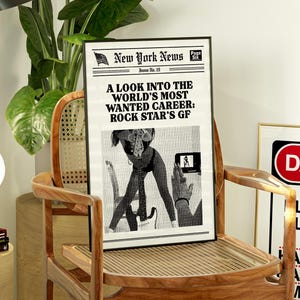 Newspaper Print Poster: Retro New York Times Wall Art (Digital Download)
