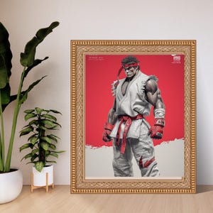 Streetwear Martial Arts Fighter Print | Anime Style Home Decor (Digital Download)