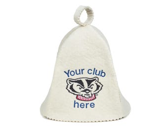 Custom Wool Sauna Hat with your Logo or Design