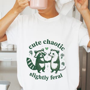 Funny Raccoon and Opossum T-Shirt – Comfort Colors Cartoon Animal Tee – Cute Pet Humor Shirt – Gift for Animal Lovers and Friends