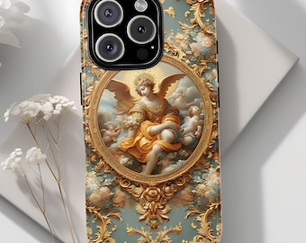 Rococo Art Pastel Phone Case for iPhone, Samsung Galaxy, Pixel | Victorian Oil Painting Renaissance Aesthetic Artistic Gift for Her