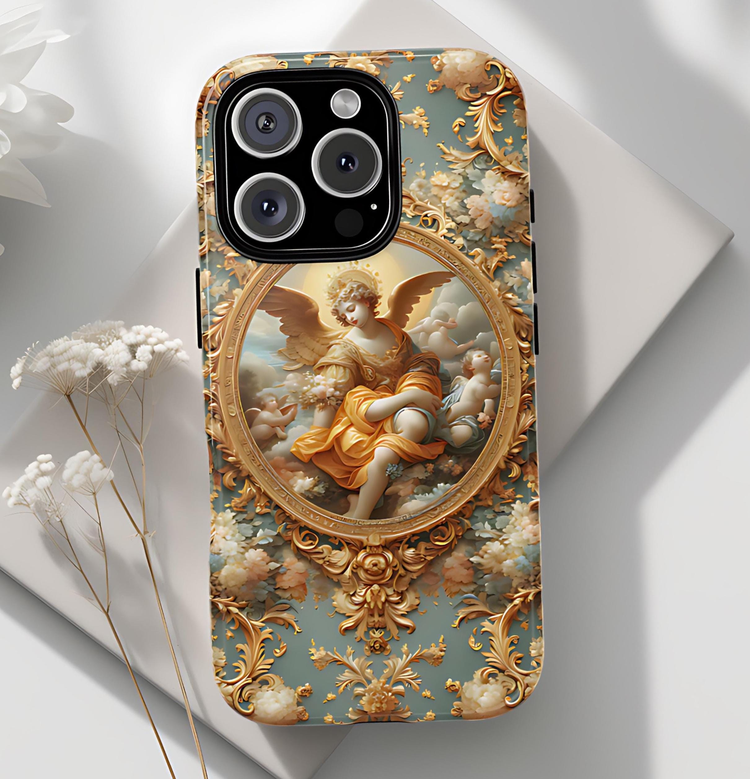 Rococo Art Pastel Phone Case for iPhone, Samsung Galaxy, Pixel | Victorian Oil Painting Renaissance Aesthetic Artistic Gift for Her