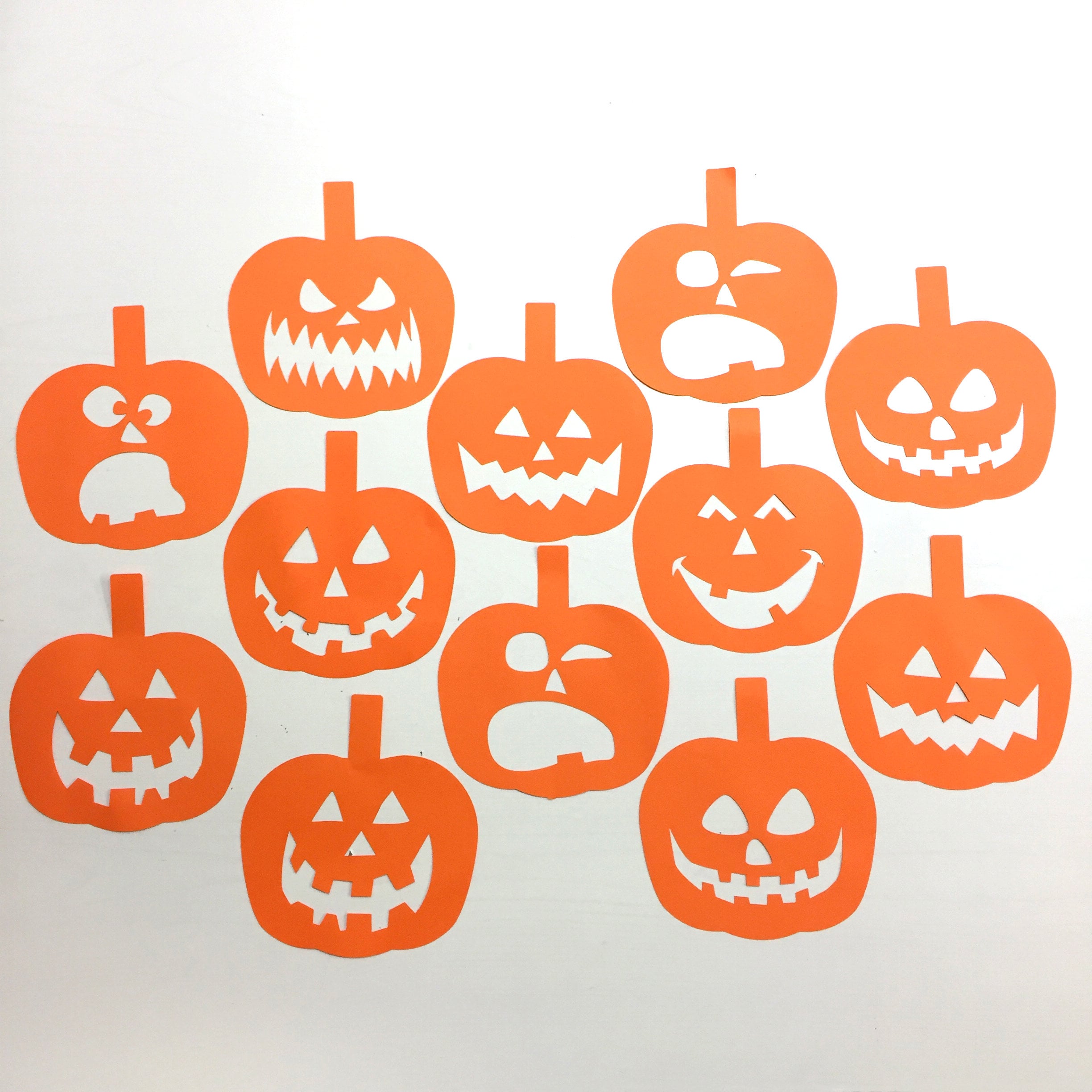 Printable Pumpkin Bunting Template