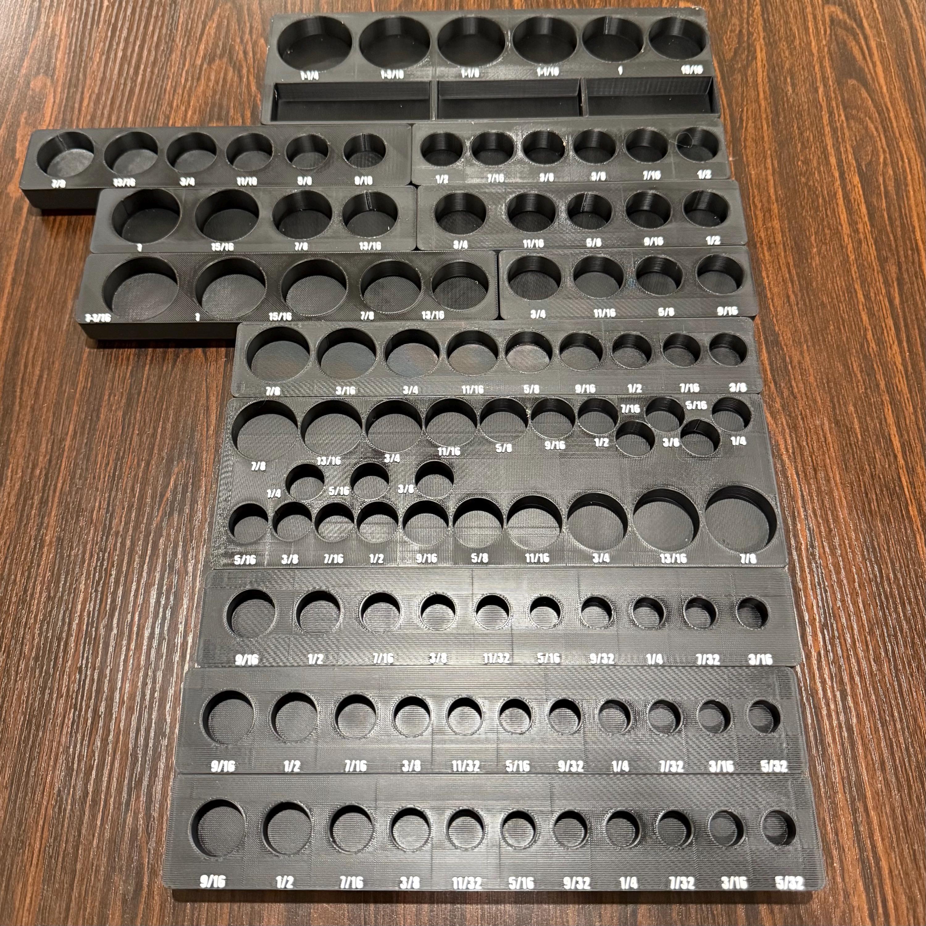 Quinn Master Technician Socket Set Organizers | Gridfinity