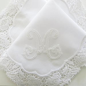 Wedding handkerchief for the bride, Mother of the Bride Handkerchief, monogrammed hankerchief, Wedding handkerchiefs for Moms, handkerchief