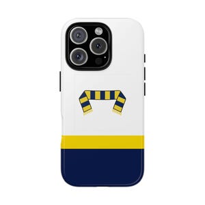Fenerbahçe Scarf Design Phone Case - Trendy, Sporty, Gift Idea for Fenerbahçe Fans