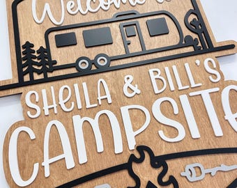 Camper Sign: Making Memories One Campsite At A Time Sign - UK
