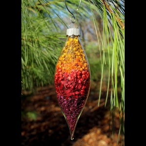 Flower Ornament, Glass Ornament, Nature Ornament, Floral Ornament, Nature-Lover Ornament