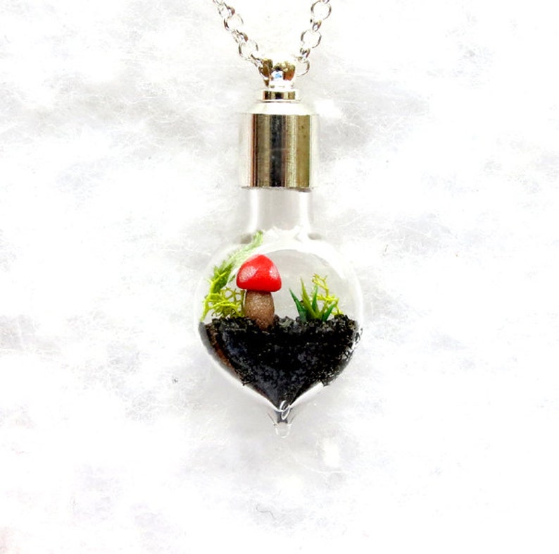 Terrarium Jewelry Terrarium Necklace Botanical Necklace Etsy