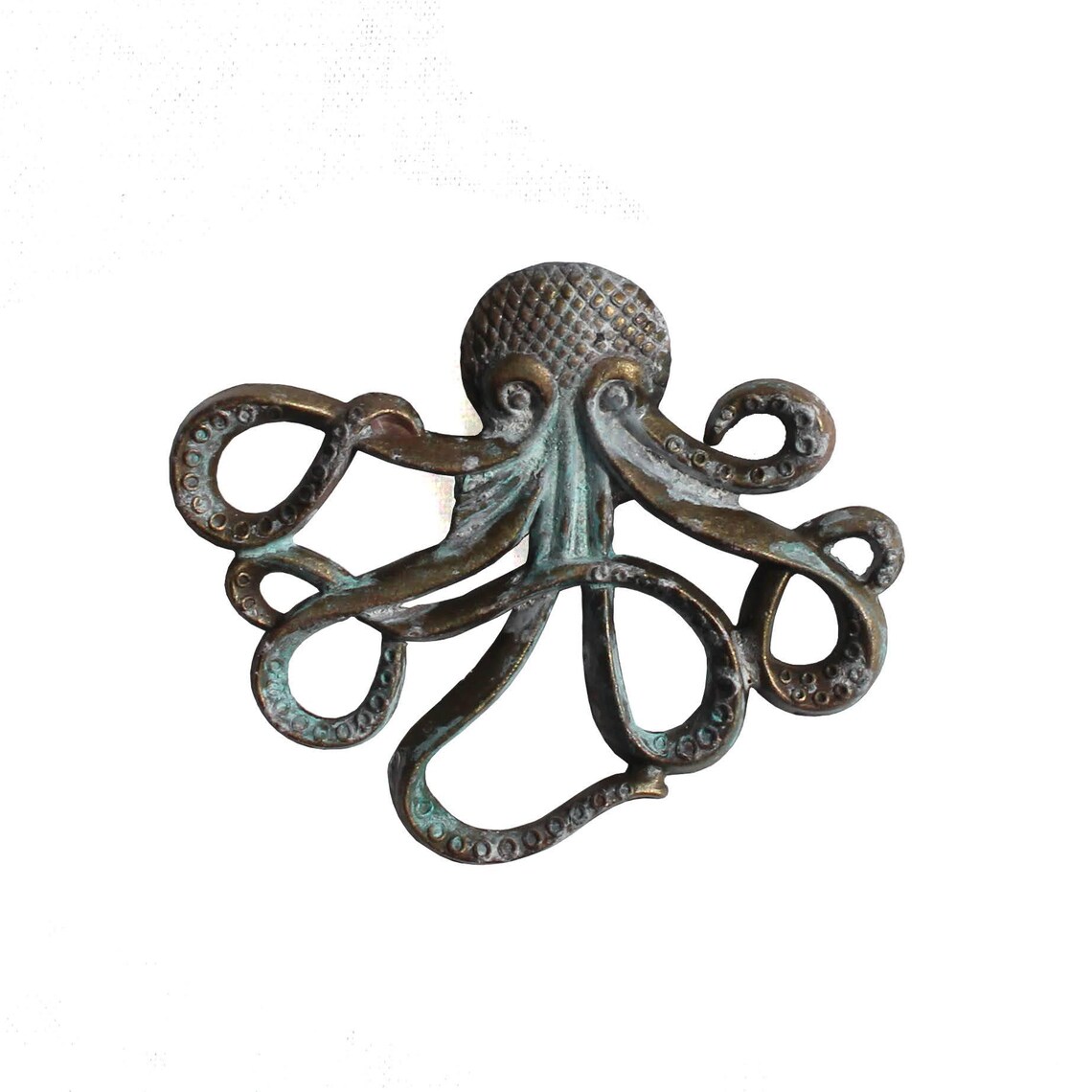 Octopus Magnet - Bronze-finish Antique Patina Metal Octopus - Etsy