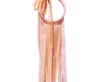 Simple Pink Ribbon Wall-Hanging - Ribbon Wreath