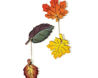 Autumn Leaves Magnet - Drifting Fall Leaves