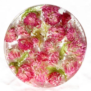 Flower Coaster, Flower Coaster, Nature Coaster, Natural Home Decor, Coaster Set