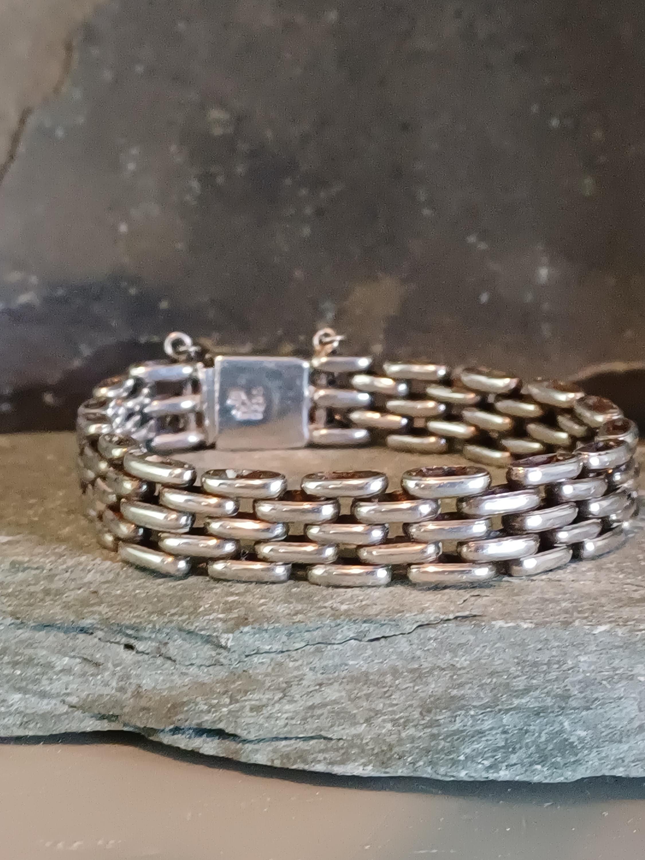 1970 Silver Bracelet - Etsy