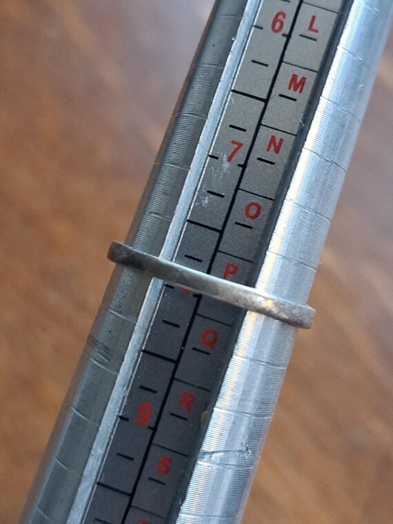 Mid century moss agate rectangular silver ring mi… - image 15