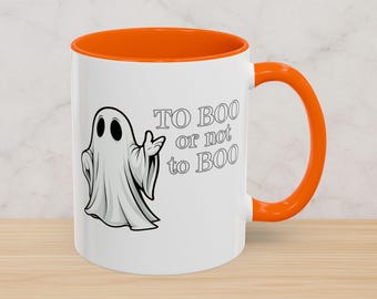 Tazza fantasma – Tazza da caffè di Halloween "Boo o non boo"
