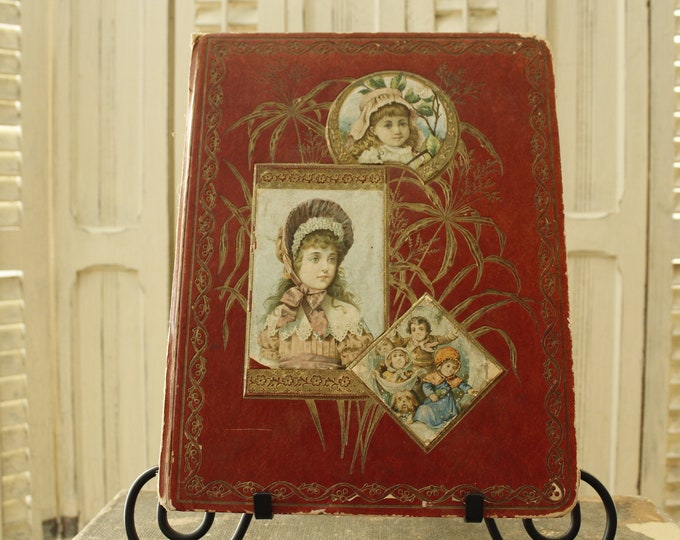 Victorian Scrapbook Album Covers Original Antique 1876 Scrap Etsy