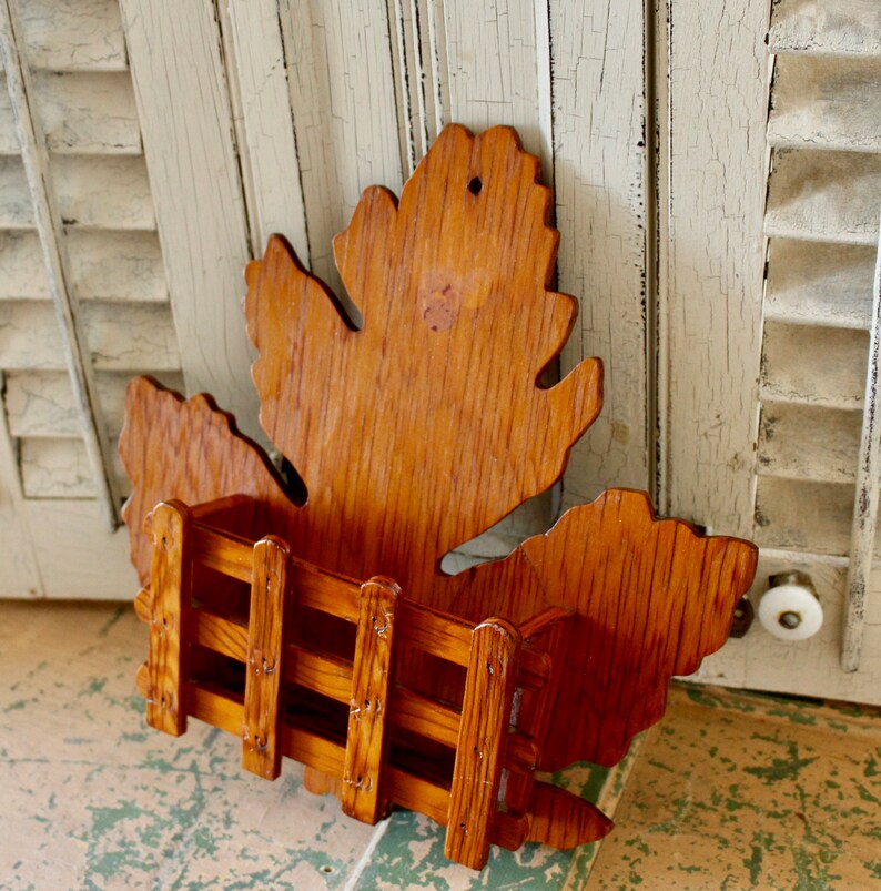 Wood Wall Shelf Wall Pocket Vintage Wooden Wall Hanging/ Tramp Etsy