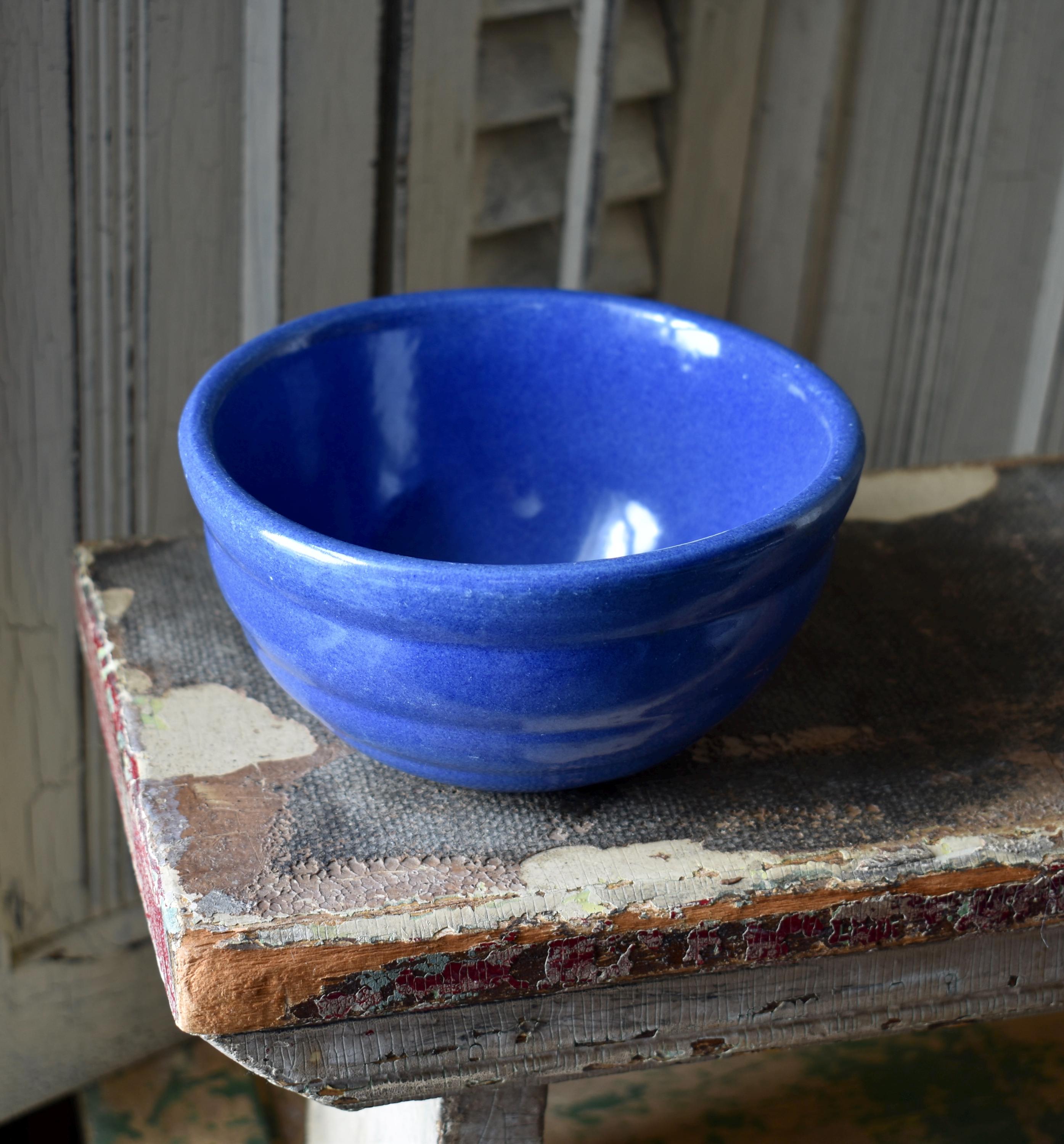 Bauer Blue Bowl - Etsy