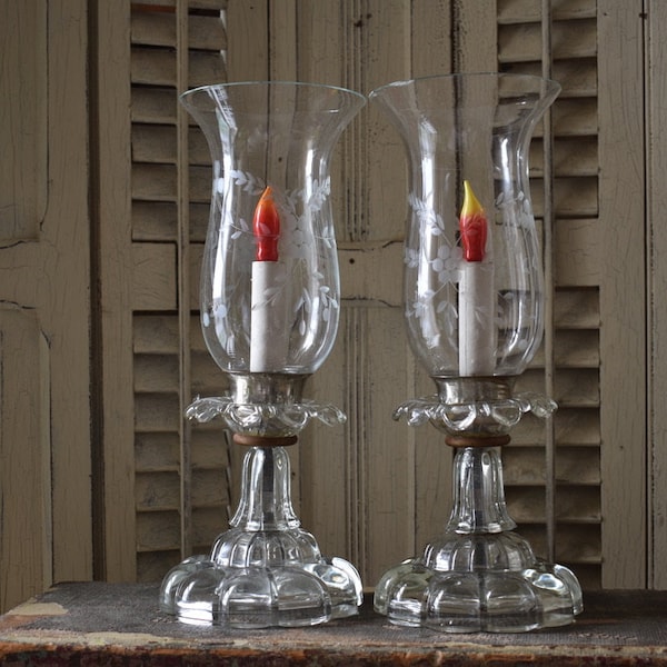 Antique Matching Lamps Etsy