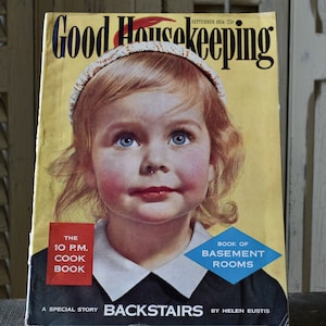 Vintage Good Housekeeping Magazine - September 1954 - Food, Fashion & Advertising