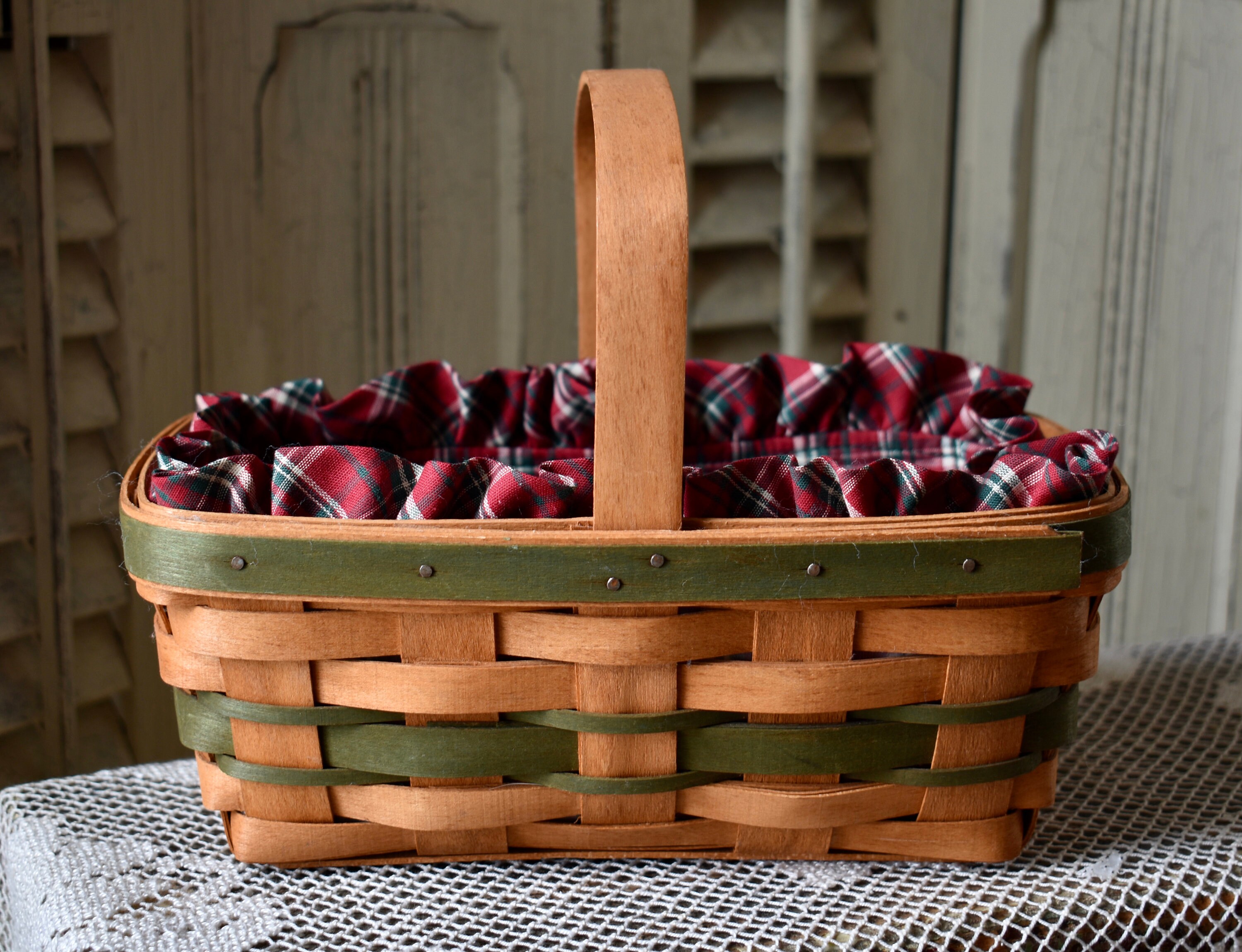 Vintage Longaberger Gingerbread Basket: 1990 Christmas Collection