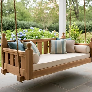 Dreamy Porch Swing Bed Build plan: Patio woodworking plan(PDF Download)