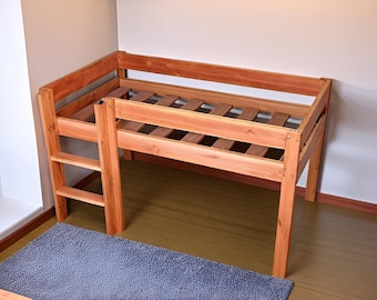 Plano para construir uma cama suspensa (faça você mesmo) | Estrutura de cama que economiza espaço | Guia em PDF passo a passo