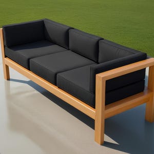 DIY Modern Wooden Patio Sofa Build Plan (PDF Download)
