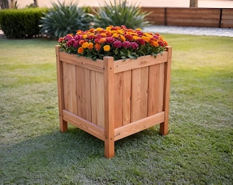 Cedar Flower Box Build Plan: Outdoor Garden Woodworking PDF DOWNLOAD