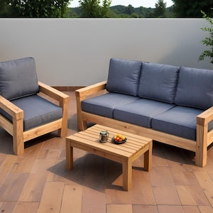 DIY Outdoor Sofa & Stuhl Set Bauplan (PDF Download)